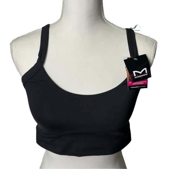 MAIDENFORM womens seamless crop tank pullover wirefree bra DM2315  NWT - Picture 2 of 8